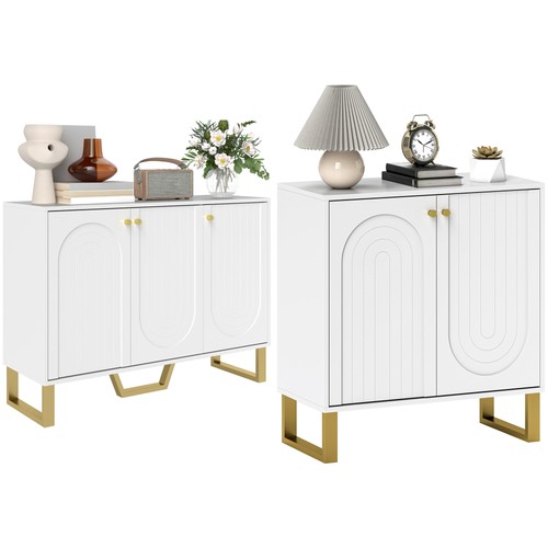 Homcom sideboard mit türen - sideboard,