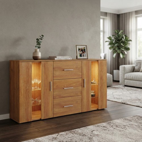 Modernes sideboard aus eiche - modernes,