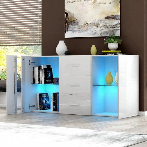 Eleganter weißer sideboard - eleganter,