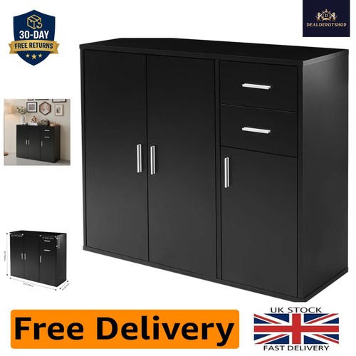 Robustes schwarzes sideboard - robustes,